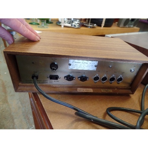 284 - VINTAGE RANK AUDIO RA-210 STEREO AMPLIFIER. WOOD EFFECT.