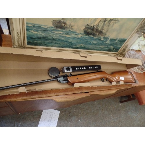 306 - AIR RIFLE WITH SCOPE AND PELLETS. SMK. B2-DELUXE.177.