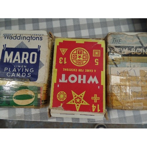 490 - 4 X VINTAGE SETS OF PLAYING CARDS.