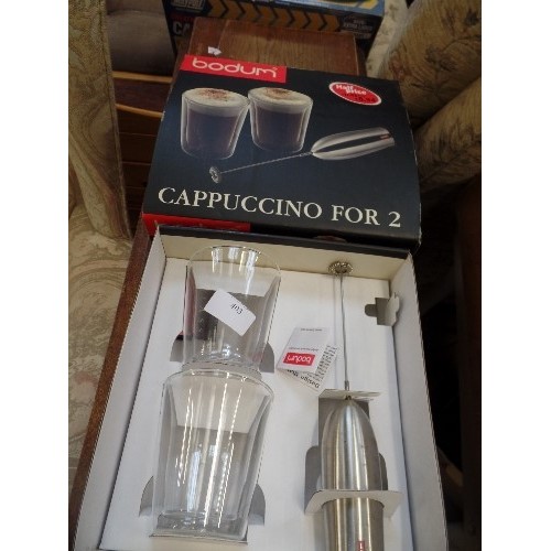 403 - BODUM 'CAPPUCCINO FOR 2' SET. WITH BOX.