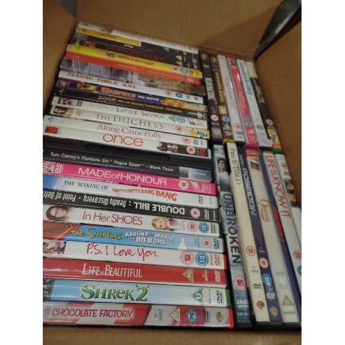 488 - 2 BOXES OF MIXED DVD'S