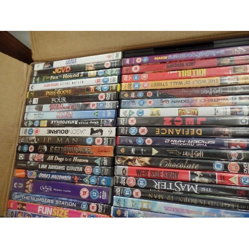 488 - 2 BOXES OF MIXED DVD'S