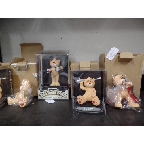 510 - 5 BOXED BAD TASTE BEAR COLLECTIBLE FIGURES