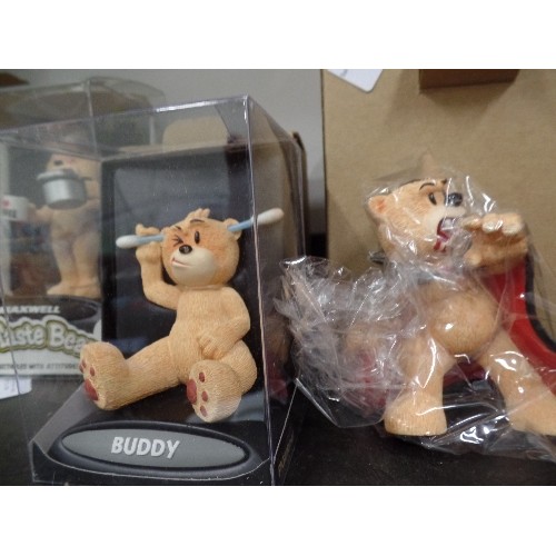 510 - 5 BOXED BAD TASTE BEAR COLLECTIBLE FIGURES