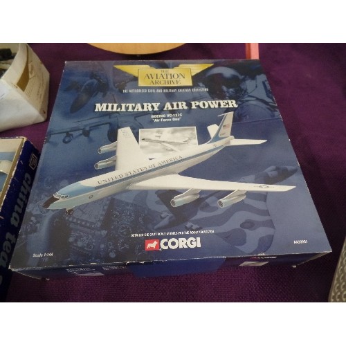 111 - MILITARY CORGI BOEING VC-137C AIRFORCE 1 MODEL SCALE 1:144 MILITARY AIR POWER BY AVIATION ARCHIVE