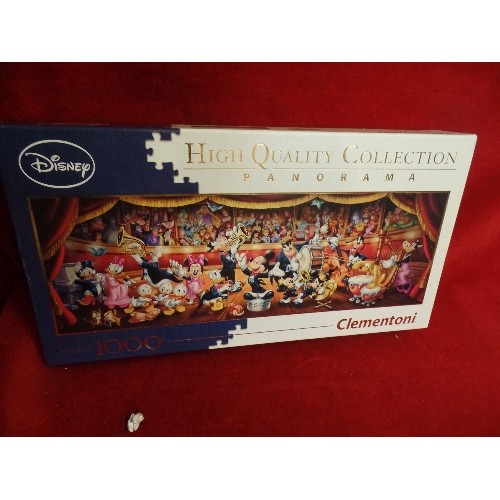 175 - VINTAGE WOODEN JIGSAW PLUS A DISNEY JIGSAW FEATURING MANY DISNEY CHARACTERS