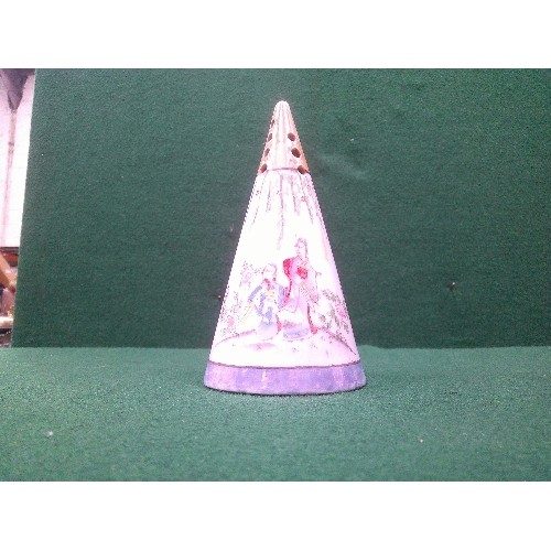 6 - AN ART DECO JAPANESE PORCELAIN SUGAR SHAKER