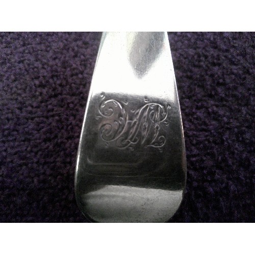 15 - STERLING SILVER TABLE SPOON, LONDON 1803, WILLIAM ELEY II & WILLIAM FEARN - 61 GRAMS