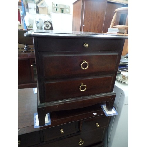 278 - STAG MINSTREL TWO DRAWER BEDSIDE CHEST