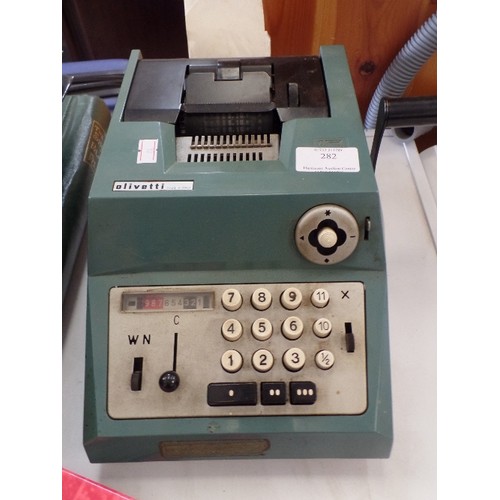 282 - OLIVETTI MANUAL ADDING MACHINE