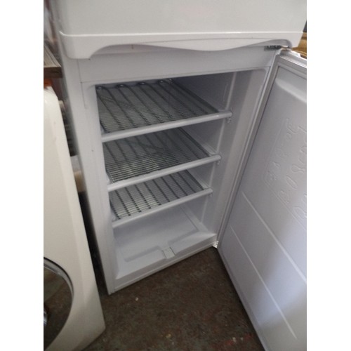 289 - HOTPOINT UPRIGHT FRIDGE FREEZER