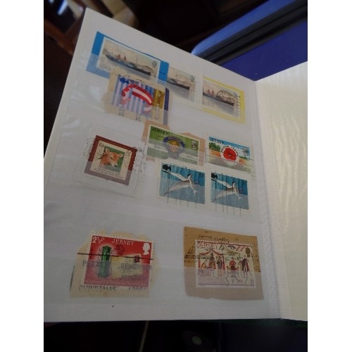 281 - 6 ALBUMS OF STAMPS AND ONE OF FIRST DAY COVERS