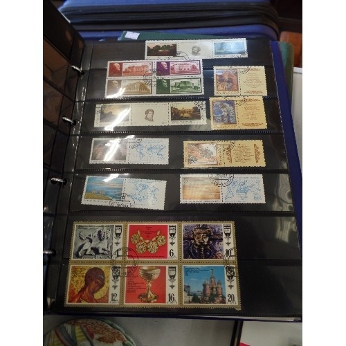 281 - 6 ALBUMS OF STAMPS AND ONE OF FIRST DAY COVERS