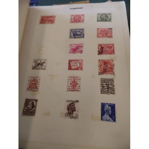 281 - 6 ALBUMS OF STAMPS AND ONE OF FIRST DAY COVERS