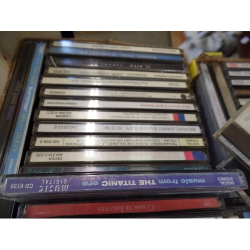 302 - TWO TRAYS CDS INCLUDING GENESIS, TOMMY MOORE, PAVROTTI, EL DIVO, PLUS CLASSICAL