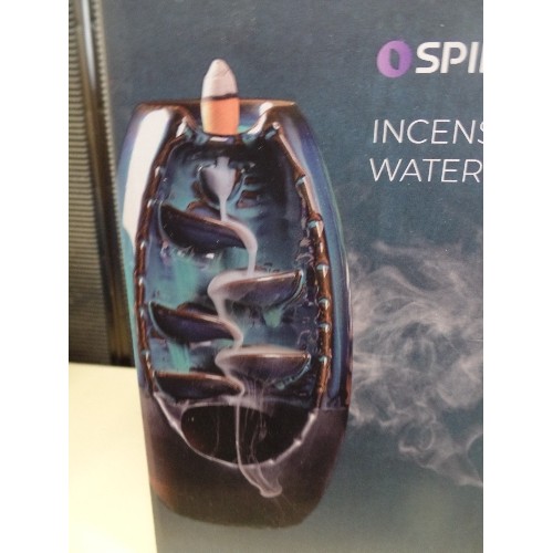 330 - SPIRUAL INCENSE WATERFALL. IN ORIGINAL BOX WITH INSTRUCTIONS. UNOPENED