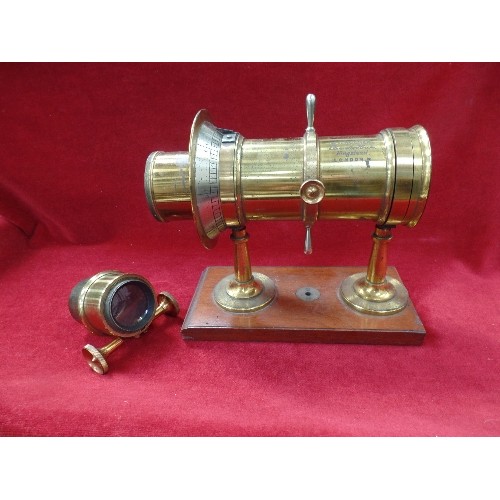 177 - LATE 19TH CENTURY OPTICAL, PROJECTING OR MAGIC LANTERN PARTS,  STAMPED 