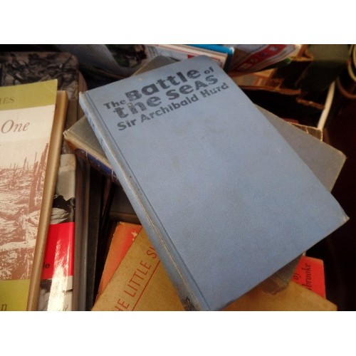 363 - LARGE STACK OF WAR RELATED HARD-BACK BOOKS. INCLUDES 'WORLD WAR II IN PHOTOGRAPHS' BY DAVID BOYLE, '... 