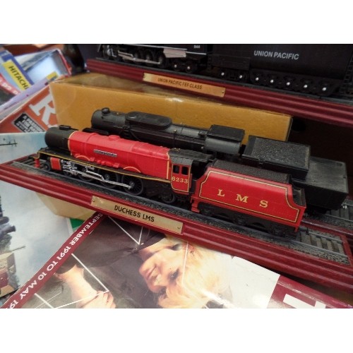 410 - VINTAGE TRAIN/LOCOMOTIVE INTEREST. INCLUDES 5 X TRAIN ENGINES 'DUCHESS LMS' 'UNION PACIFIC FEF CLASS... 