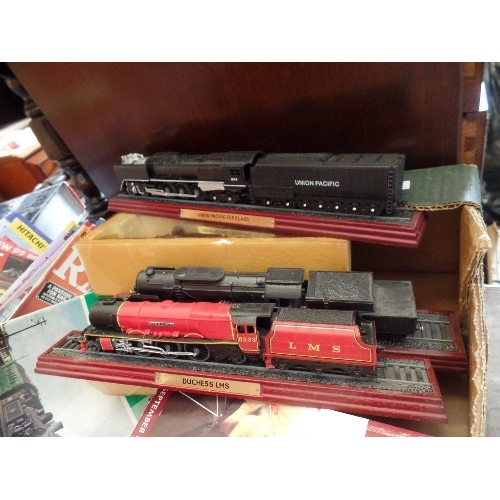 410 - VINTAGE TRAIN/LOCOMOTIVE INTEREST. INCLUDES 5 X TRAIN ENGINES 'DUCHESS LMS' 'UNION PACIFIC FEF CLASS... 