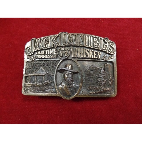 23 - JACK DANIELS WHISKEY BUCKLE - 1989 JACK DANIEL DISTILLERY