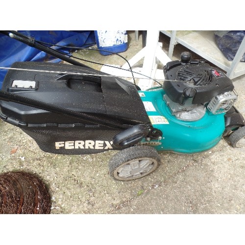 475 - FERREX PETROL LAWN MOWER WITH BRIGGS AND STRATTON 450E MOTOR