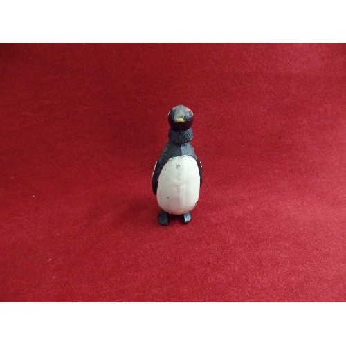 4 - THREE VINTAGE HARD PLASTIC PENGUINS WITH NODDING HEADS