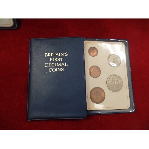 29A - FIVE SETS OF BRITAIN'S FIRST DECIMAL COINS