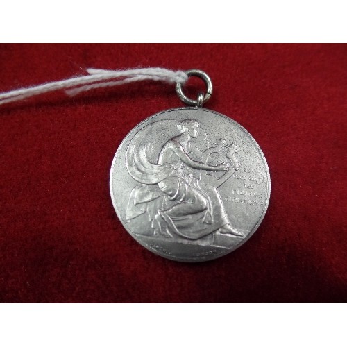 33 - STERLING SILVER HALLMARKED MEDAL - STRATFORD & EAST LONDON MUSICAL FESTIVAL - AWARDED TO DAISY BENT ... 