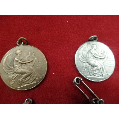 34 - FOUR 1920'S AND 1930'S MEDALS ISSUED FOR STRATFORD AND EAST LONDON MUSICAL FESTIVAL - 3 IN SILVER ME... 