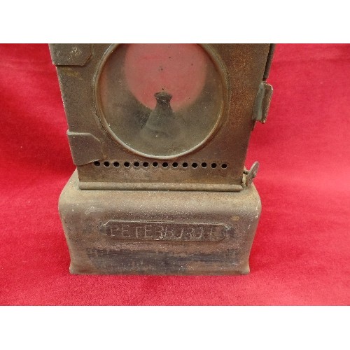 124 - EARLY 20TH CENTURY RAILWAY LAMP BY THE 