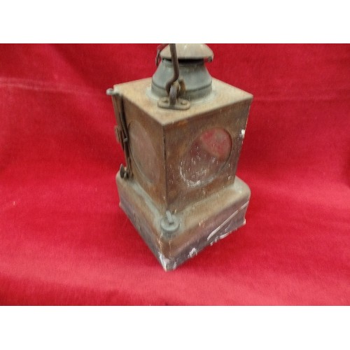 124 - EARLY 20TH CENTURY RAILWAY LAMP BY THE 