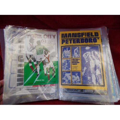 133 - GOOD COLLECTION OF PETERBOROUGH UNITED -  POSH - FOOTBALL PROGRAMMES FROM THE 1961 / 62 SEASON TO TH... 