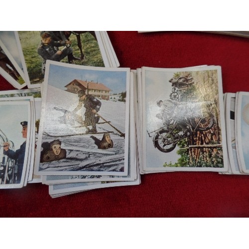 135 - COLLECTION OF VINTAGE GERMAN WW1 ERA CIGARETTE CARDS, MANY BY ALVA DER WELTKRIEG - SEVERAL HUNDRED I... 