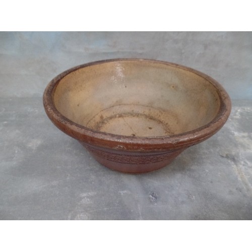 208 - 4 VICTORIAN SALT GLAZED STONEWARE BOWLS