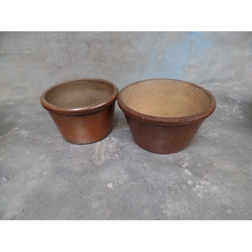 208 - 4 VICTORIAN SALT GLAZED STONEWARE BOWLS