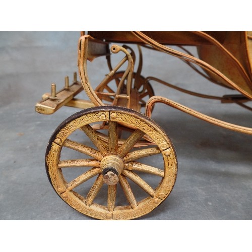 249 - A TIN PLATE MODEL OF A ROYAL STATE CARRIAGE - 42CM X 26CM