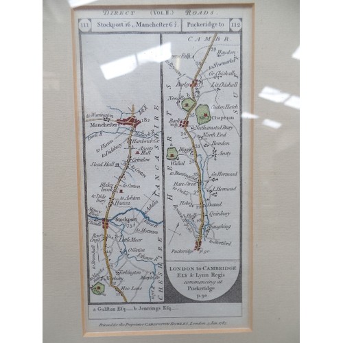 128 - 18TH CENTURY RIBBON MAP - 