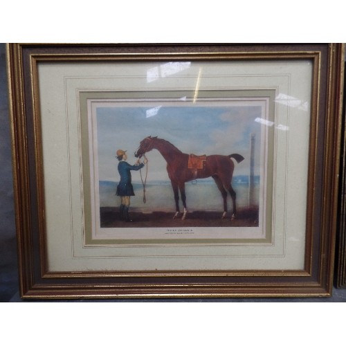 148 - TWO REPRODUCTION FRAMED EQUESTRIAN PRINTS, 