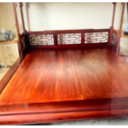 104C - A LARGE MAHOGANY CHINESE 