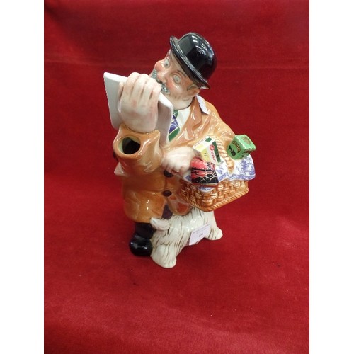 69 - RINGTONS'S COLLECTORS TEAPOT. LIMITED EDITION 'MAURICE DELIVERY MAN' WITH HIS LITTLE DOG [2014 OF 7,... 