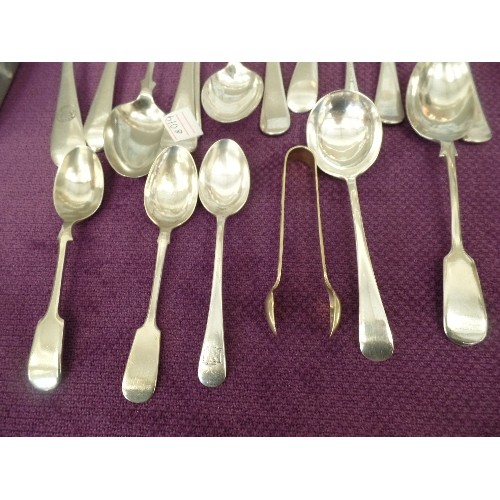 99 - COLLECTION OF SILVERPLATE FLATWARE,MAPLIN AND WEBB PLUS ONE SILVER SPOON