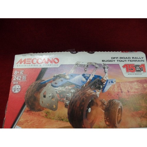 174 - MECCANO OFF-ROAD RALLY BUGGY TOUT-TERRAIN. APPEARS COMPLETE KIT READY FOR CONSTRUCTION.