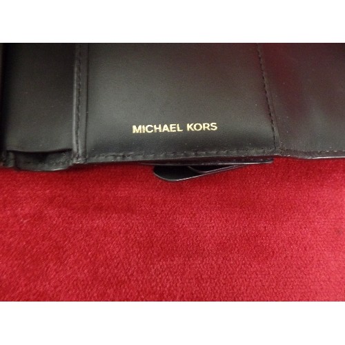 217 - 'MICHAEL KORS' BLACK WALLET PURSE.