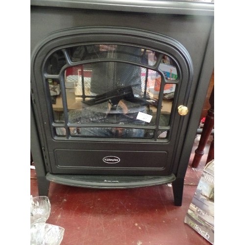 262 - DIMPLEX ELECTRIC 'LOGBURNER' STYLE ROOM HEATER. COAL EFFECT. BLACK.