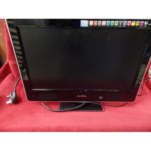 550 - PORTABLE TV AVTEX  WITH CARRY BAG AND LEADS