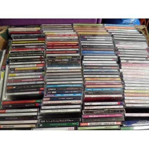 183 - LARGE CRATE FULL OF MUSIC CD'S. MIXED GENRES.