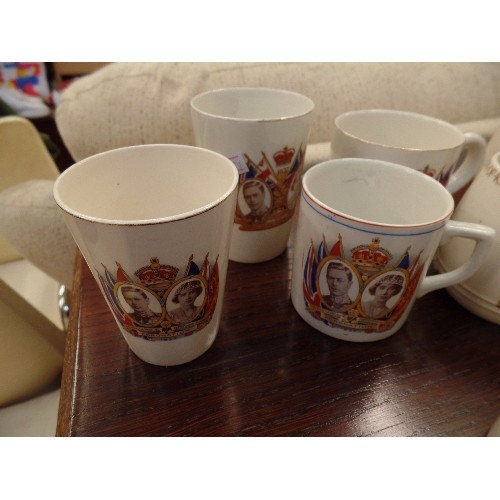 164 - 11 X COMMEMORATIVE MUGS OF KING GEORGE VI AND QUEEN ELIZABETH