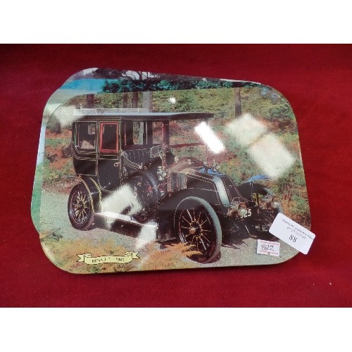 88 - SET OF 6 SMALL RETRO 'VINTAGE CAR THEMED' PLACE MATS.