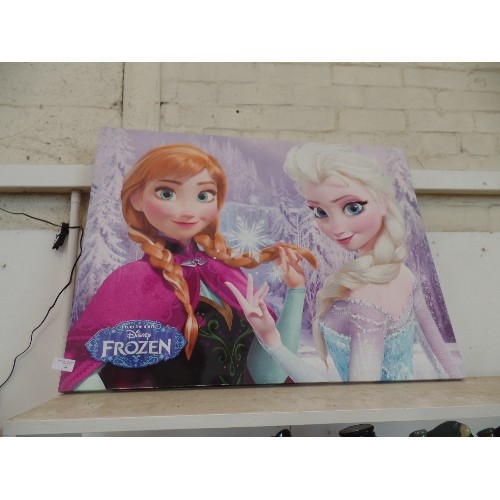 98 - LARGE DISNEY 'FROZEN' WALL CANVAS.